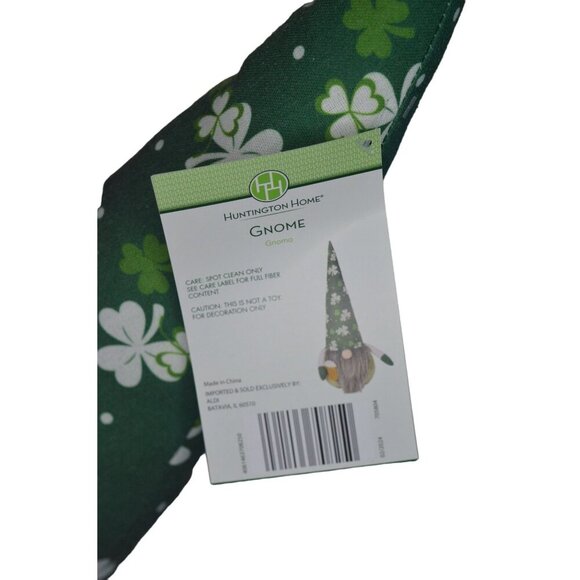 Huntington Home St. Patrick's Day Gnome With Beer Mug 20" Tall Green & White - Picture 5 of 5